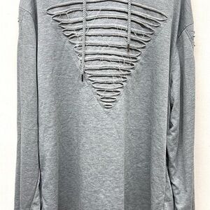 TRUE ROCK Gray set stylish Hoodie & Distressed Sweatpants